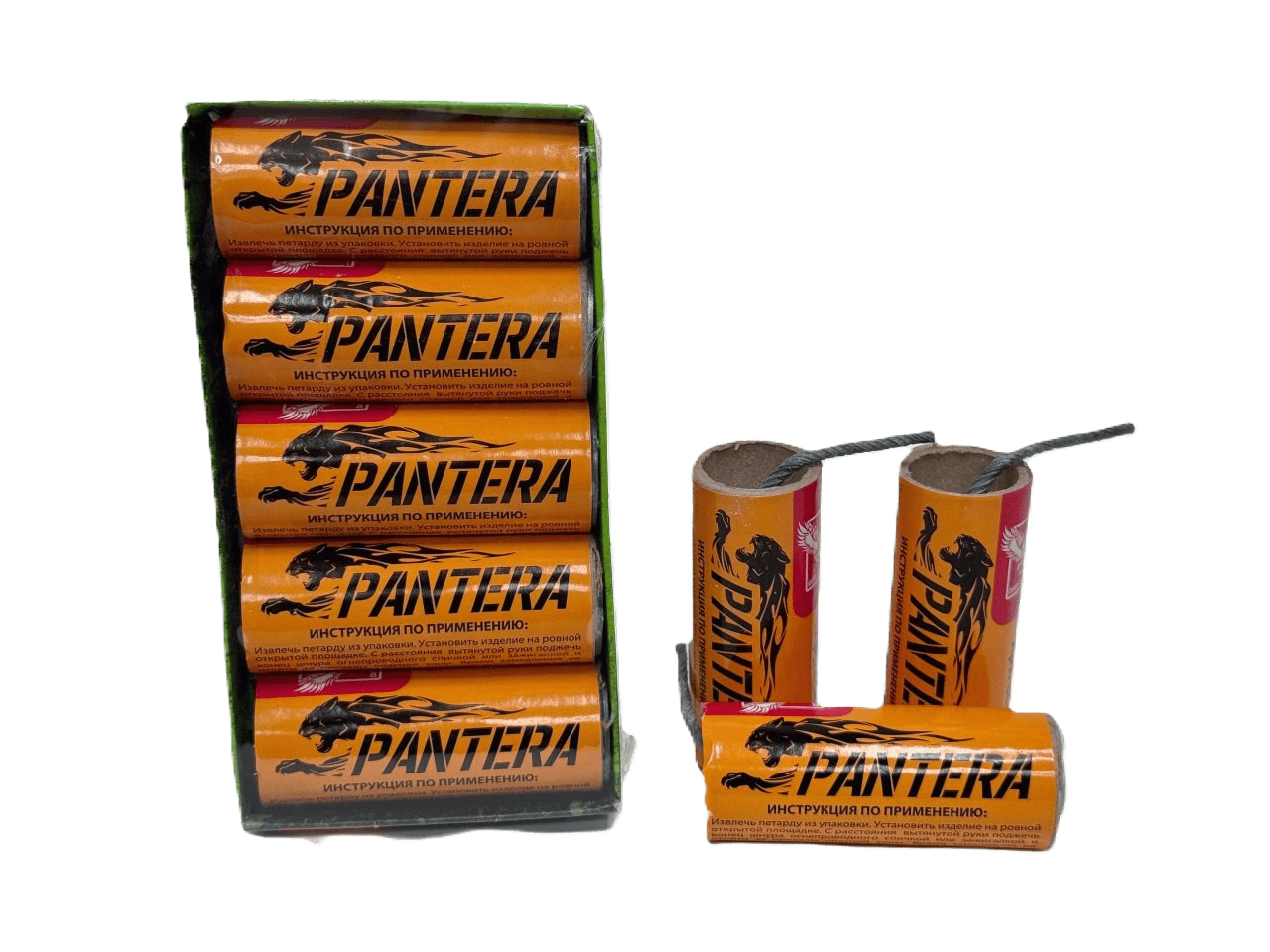 Петарды "PANTERA" ССК 010 — мощные фитильные петарды